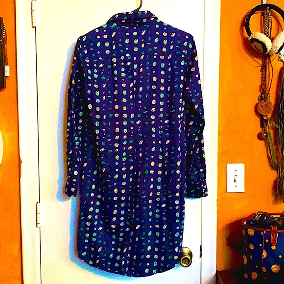 Gap Shirt Dress with Cute Bug Beetle Pattern - Picture 3 of 6